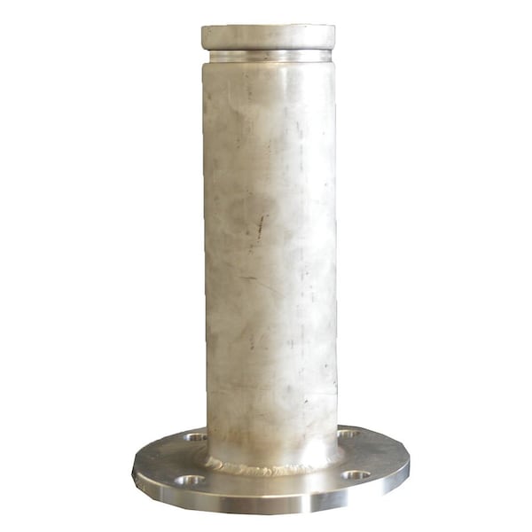 Industrial Choice Groove by 1/2in Flange Long Sch 10 SS304 1.5x12 inch GVF1/2-1.5x12L-S10S4 - main